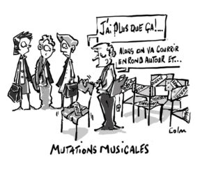mutations enseignants caricature