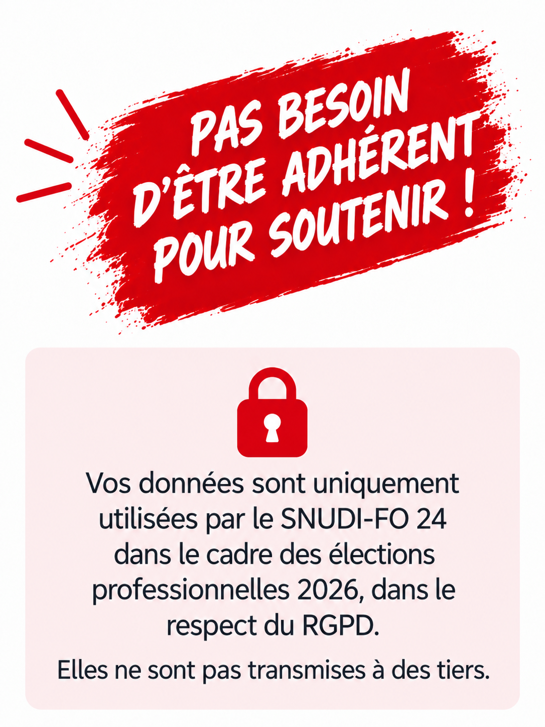 Pas besoin d'être adhérent pour voter